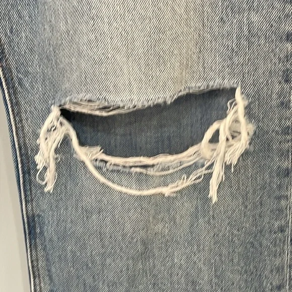 American Eagle ‘90s Bootcut Distressed Jeans 10 Regular Light Wash Denim Vintage - Picture 7 of 16